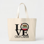 LIEBE Huntington Beach Jumbo Stoffbeutel (Vorne)