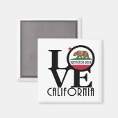 LIEBE Huntington Beach Magnet (Vorderseite/Rückseite)