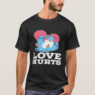 Liebe Hurt Parrots Bird Budgerigar gebrochenes Her T-Shirt