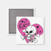 Liebe Hurt Skull Magnet (Vorderseite/Rückseite)