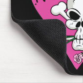 Liebe Hurt Skull Mousepad (Ecke)