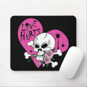 Liebe Hurt Skull Mousepad (Mit Mouse)