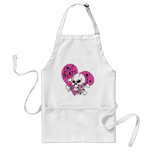 Liebe Hurt Skull Schürze (Vorne)