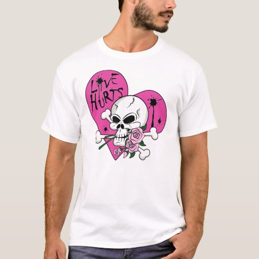 Liebe Hurt Skull T-Shirt (Vorderseite)