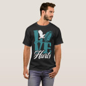 Liebe Hurts Eagles Retro T-Shirt (Vorne ganz)