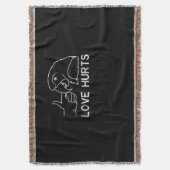 Liebe Hurts Parrot Lovers African Gray Budgerigar Decke (Vorderseite Vertikal)