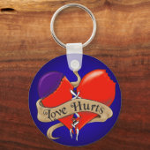 Liebe HurtscButton Schlüsselanhänger (Vorderseite)