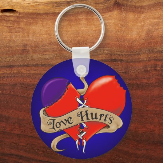 Liebe HurtscButton Schlüsselanhänger (Vorderseite)