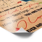 Liebe Husband | Brief an meinen Mann I Liebe Sie Fotodruck (Ecke)