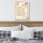 Liebe Husband | Brief an meinen Mann I Liebe Sie Leinwanddruck (Insitu (Schlafzimmer))