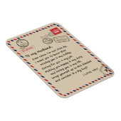 Liebe Husband | Brief an meinen Mann I Liebe Sie Magnet (Rechte Seite)