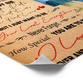 Liebe Husband | Brief an meinen Mann I Liebe Sie Poster (Ecke)