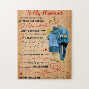 Liebe Husband Brief an meinen Mann I Liebe Sie Puzzle