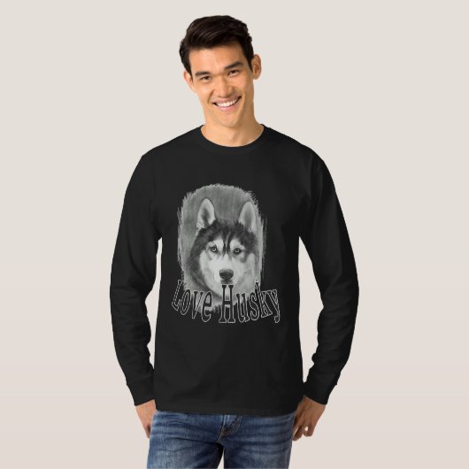 Liebe Husky T-Shirt (Vorne ganz)