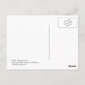 Liebe Hütte Spaß Romantische Kunst Bleibe Warm Postkarte (Rückseite)