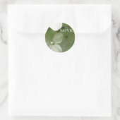 Liebe-Hydrangea Runder Aufkleber (Tasche)
