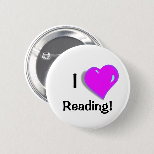 Liebe I Ablesen! Knopf Button (Vorne & Hinten)