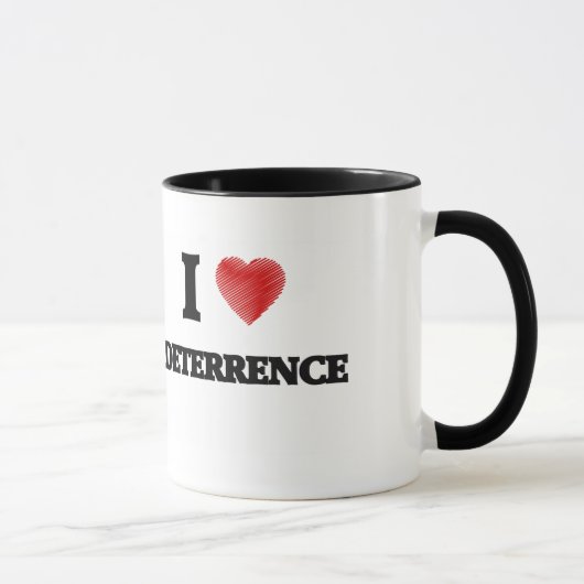 Liebe I Abschreckung Tasse (Rechts)