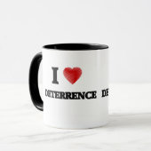 Liebe I Abschreckung Tasse (Vorderseite Links)