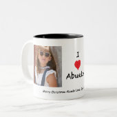 Liebe I Abuelo 2 Foto-kundengerechte Tasse (Vorderseite Links)