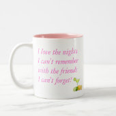 Liebe I an die Nächte, die ich nicht mich erinnern Zweifarbige Tasse (Links)