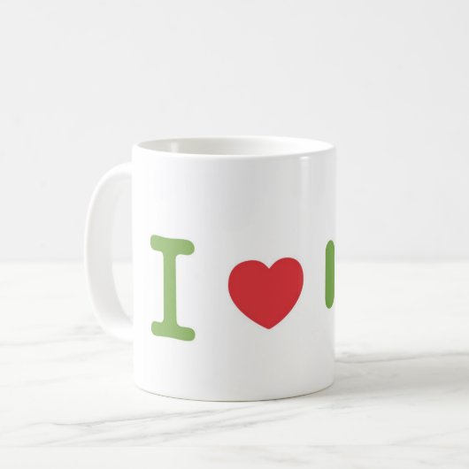 Liebe I Android Kaffeetasse (Vorderseite Links)