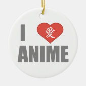 Liebe I Anime Keramikornament (Vorne)