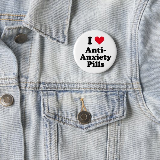 Liebe I Anti-angst Pillen Button (Beispiel)
