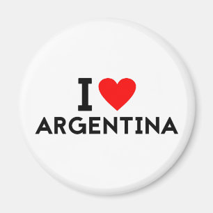 Liebe I Argentinien-Landnationsherz-Symboltext Magnet