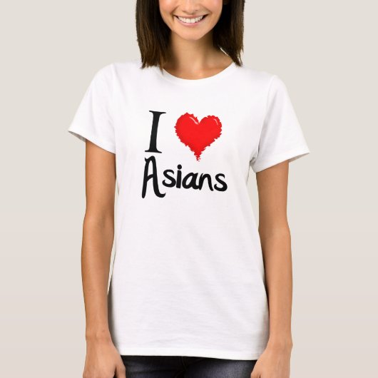 Liebe I Asiaten T-Shirt (Vorderseite)