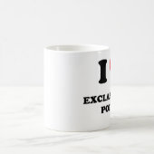 Liebe I Ausrufs-Punkte Kaffeetasse (Mittel)