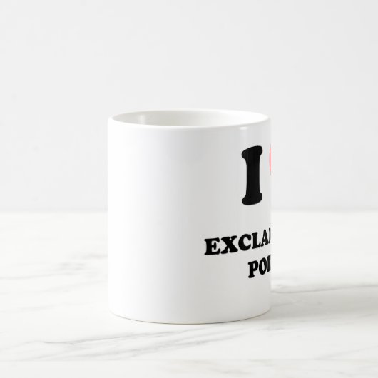 Liebe I Ausrufs-Punkte Kaffeetasse (Mittel)