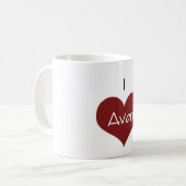 Liebe I Avon-Tasse Kaffeetasse (Vorderseite Links)