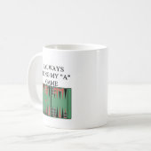 Liebe I Backgammonspieler Kaffeetasse (Vorderseite Links)
