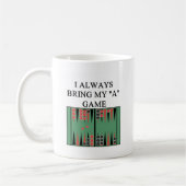 Liebe I Backgammonspieler Kaffeetasse (Links)