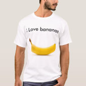 Liebe I Bananen T-Shirt (Vorderseite)
