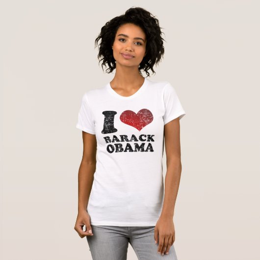 Liebe I Barack Obama T-Shirt (Vorne ganz)