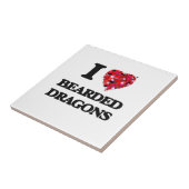 Liebe I bärtige Drachen Fliese (Seite)