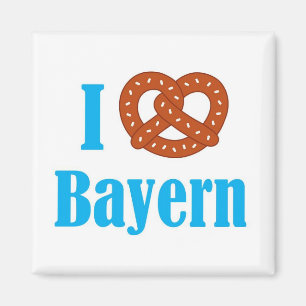 Liebe I Bayern-Kühlschrankmagnet Magnet