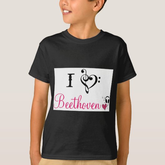 Liebe I Beethoven T-Shirt (Vorderseite)