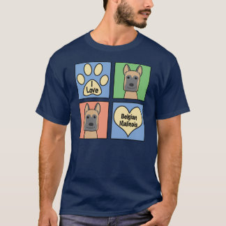 Liebe I Belgier Malinois T-Shirt