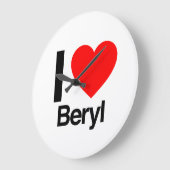 Liebe I Beryl Große Wanduhr (Winkel)