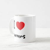 Liebe I Biber Kaffeetasse (Vorderseite Links)