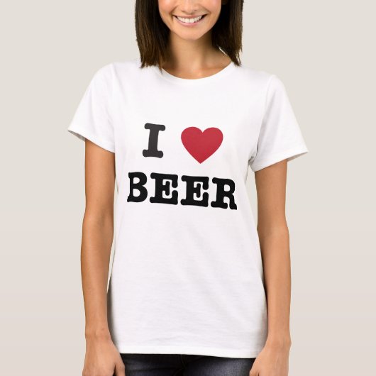 Liebe I Bier T-Shirt (Vorderseite)