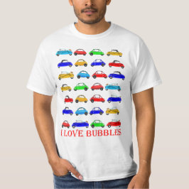 Liebe I Blasen-Autot-shirt T-Shirt