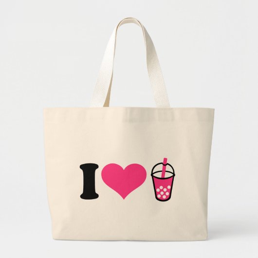 Liebe I Blasen-Tee Jumbo Stoffbeutel (Vorne)