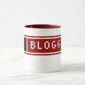 Liebe I Blogging Blog-Knopf-Tasse Tasse (Zentrum)