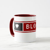 Liebe I Blogging Blog-Knopf-Tasse Tasse (Vorderseite Links)