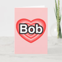 Liebe I Bob. Liebe I Sie Bob. Herz