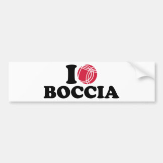Liebe I Boccia Boule Autoaufkleber